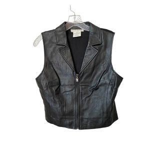 Casual Corner 100% leather vest